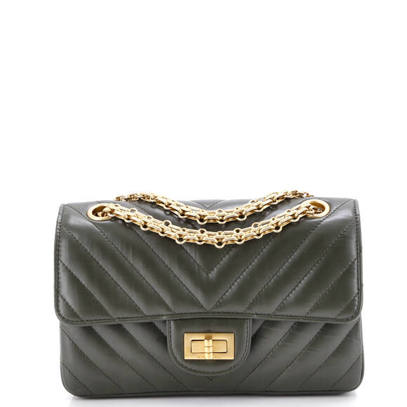 Chanel Reissue 2.55 Flap Bag Chevron #186480C47B - Picture 1 of 7